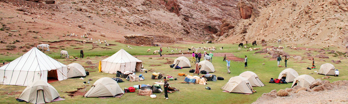 camping in the high Atlas