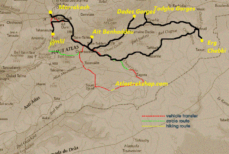Desert Tour Map