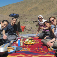 lunch on a morocco trek